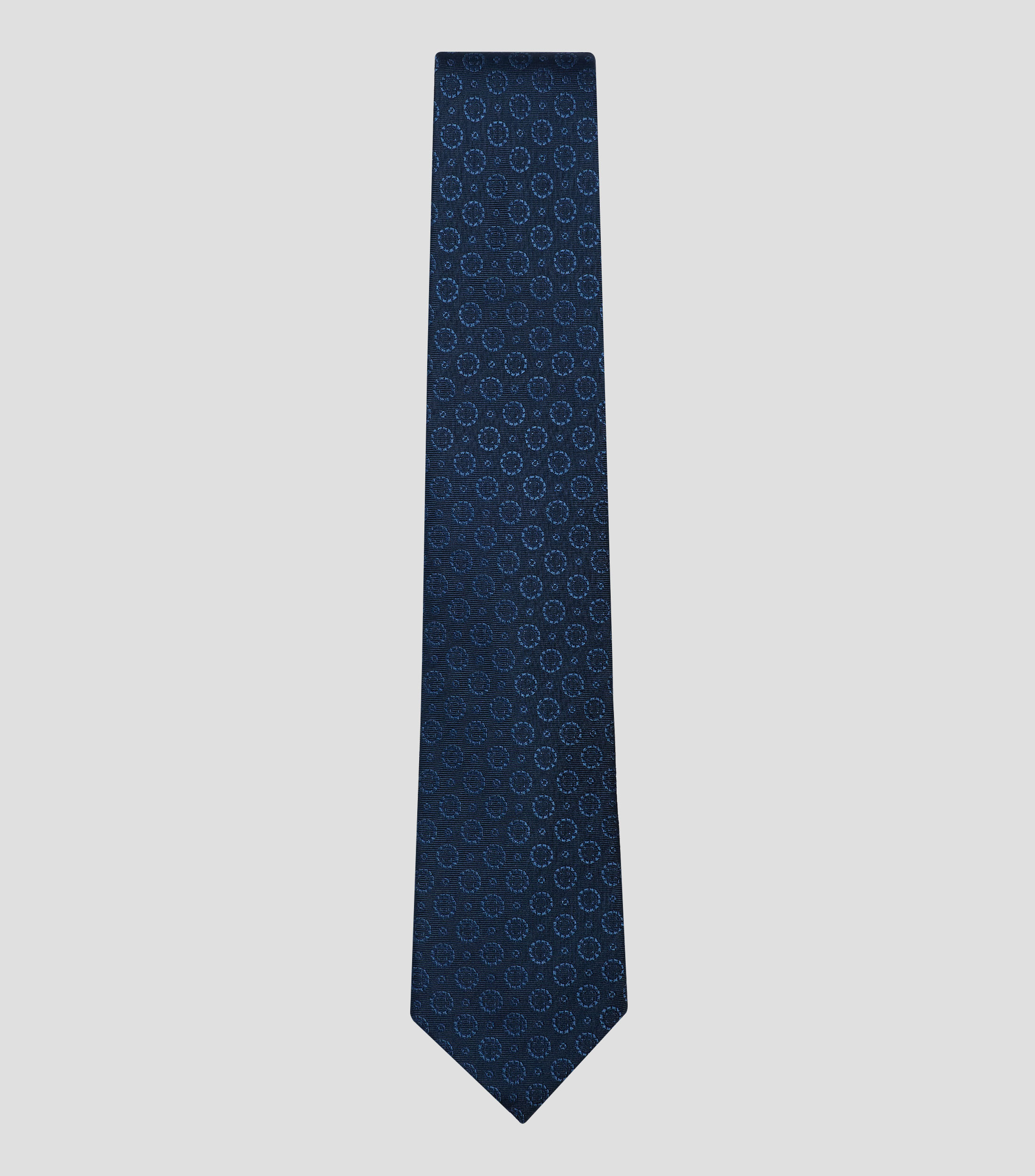 Corbata ancha de seda estampada